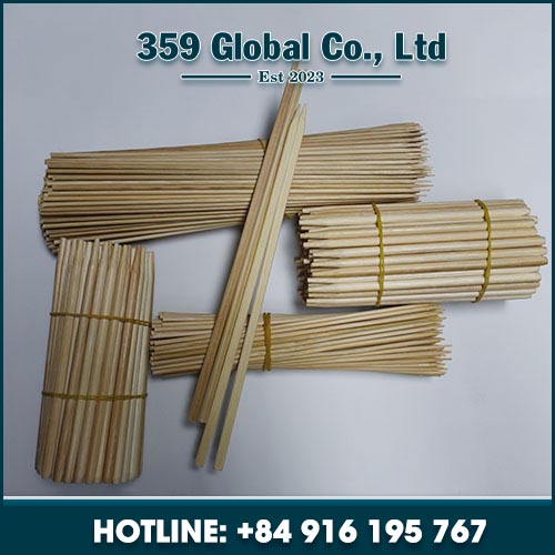 Bamboo flag skewer for BBQ grill	